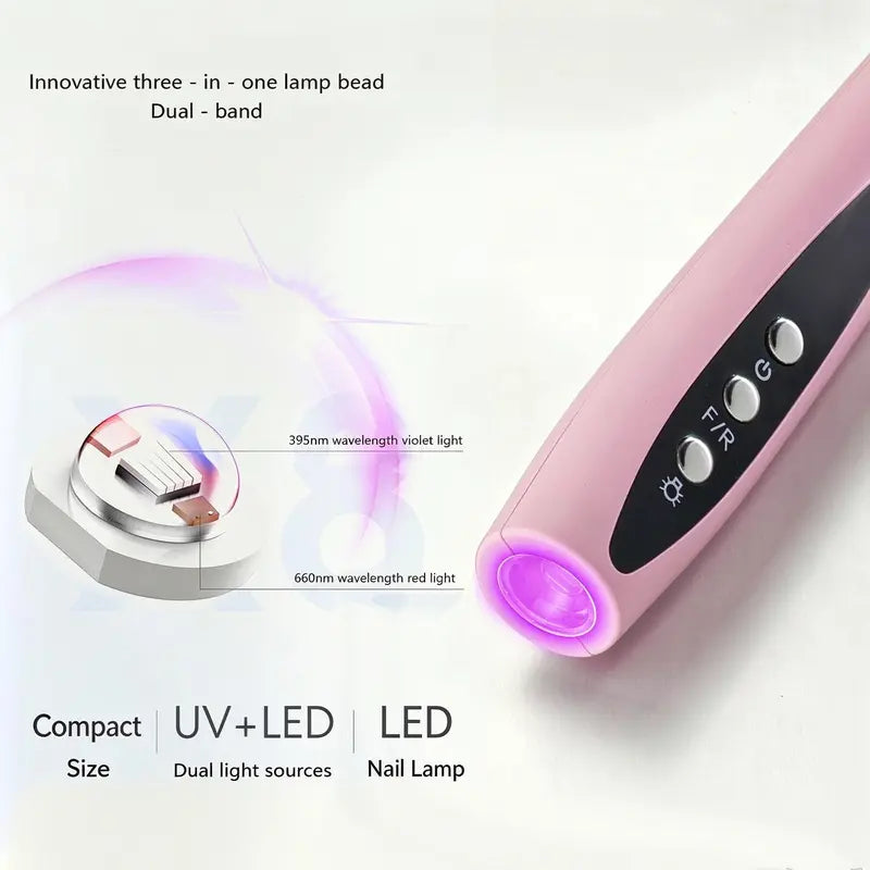 Rechargeable Cordless Electric File - DIY Manicure & Pedicure Polishing Tool for Thick Nails, Lightweight Portable Grinder