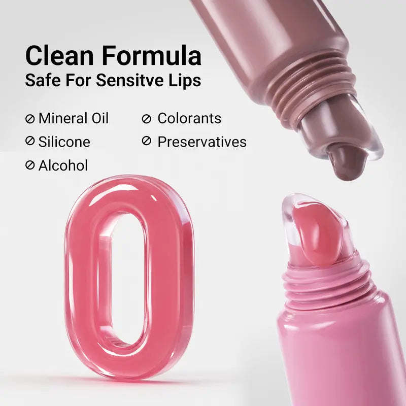 Dr.Leo Tinted Peptide Lip Serum – Brightens Dull-Looking Lips & Smooths Lip Lines, Sheer-to-Buildable Glossy Color + Hydrating Lip Care, Pink Dew / Toast Nude, 15g #sohochic #tiktokshopbacktoschool, Lip Tint, Moisturize, Daily