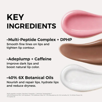 Dr.Leo Tinted Peptide Lip Serum – Brightens Dull-Looking Lips & Smooths Lip Lines, Sheer-to-Buildable Glossy Color + Hydrating Lip Care, Pink Dew / Toast Nude, 15g #sohochic #tiktokshopbacktoschool, Lip Tint, Moisturize, Daily