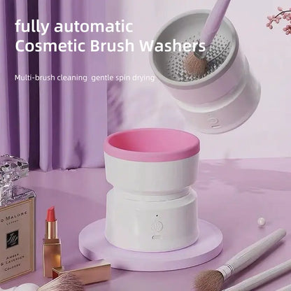Rechargeable & Electric Makeup Brush Cleaning Machine, 1 Count Silicone Brush Cleaner, Beauty Blender Cleaner For  Makeup Brushes,molded Brush Cosmetic Foundation Handle Storage Cleansing