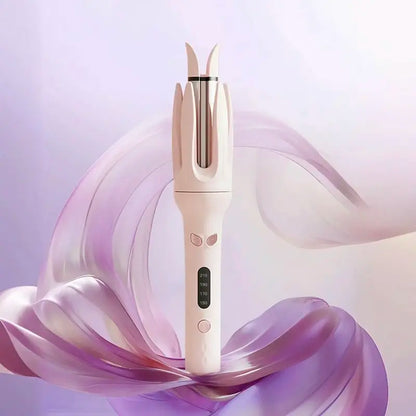 28mm Ceramic Curling Wand - Fully Automatic Electric Rotary Curler, 220°C Quick Natural Curls, No Heat Damage, Auto Shut-Off, ABS Comfortable Hair Tool for Date & Work Styling Needs