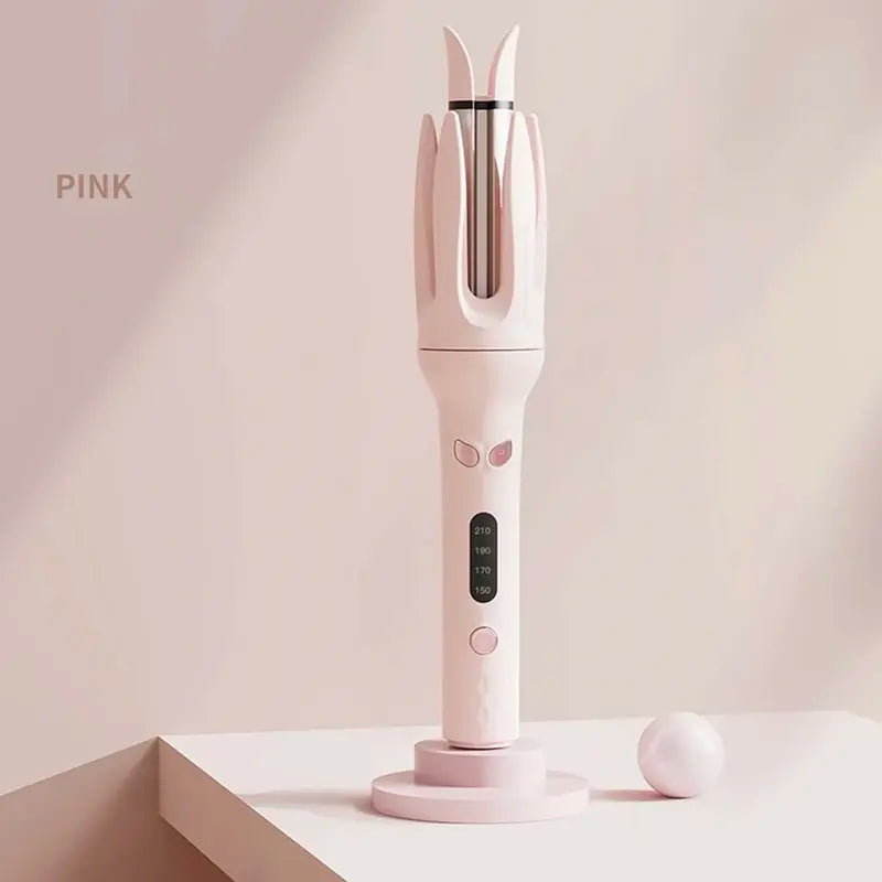28mm Ceramic Curling Wand - Fully Automatic Electric Rotary Curler, 220°C Quick Natural Curls, No Heat Damage, Auto Shut-Off, ABS Comfortable Hair Tool for Date & Work Styling Needs
